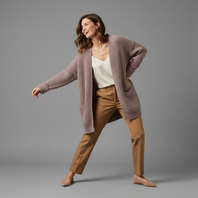 Elegant Black Cardigan | Women's Stylish Outerwear
