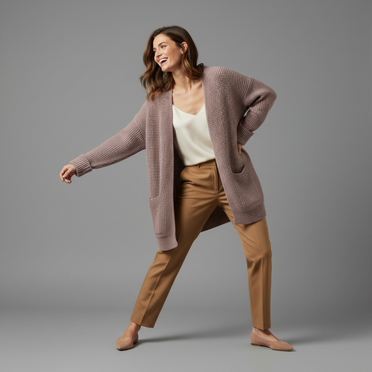 Elegant Black Cardigan | Women's Stylish Outerwear