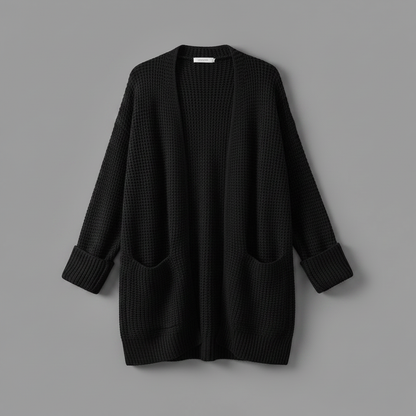 Elegant Black Cardigan | Women's Stylish Outerwear