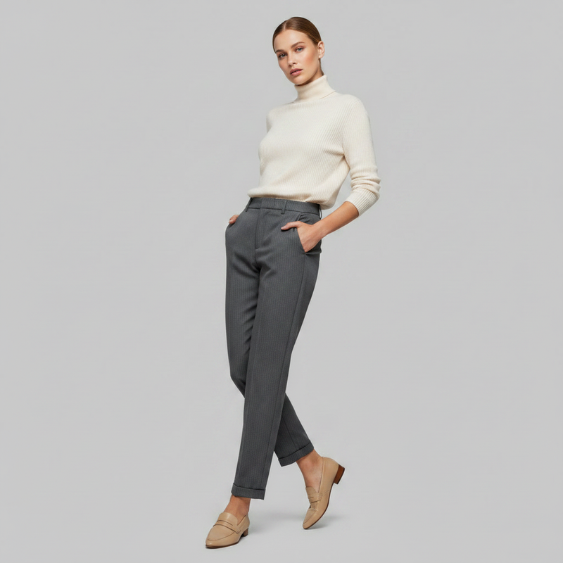 High Waist Black Pants | Women's Trousers for Office Wear