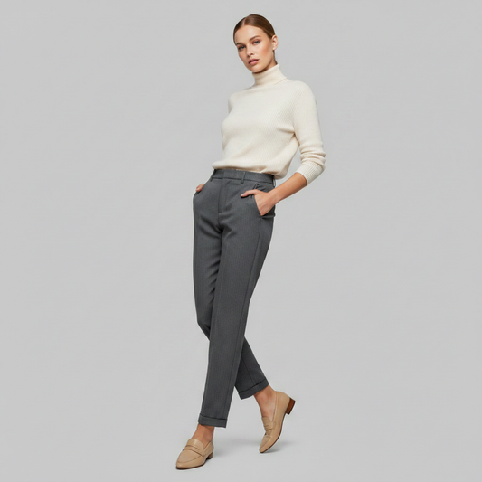 High Waist Black Pants | Women's Trousers for Office Wear
