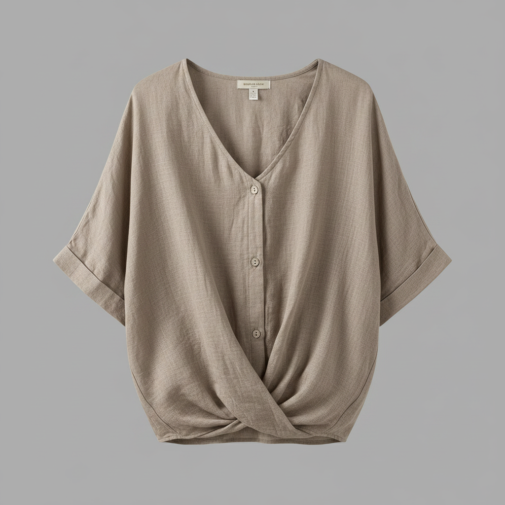 Elegant V-Neck Blouse | Women's Long Sleeve Top