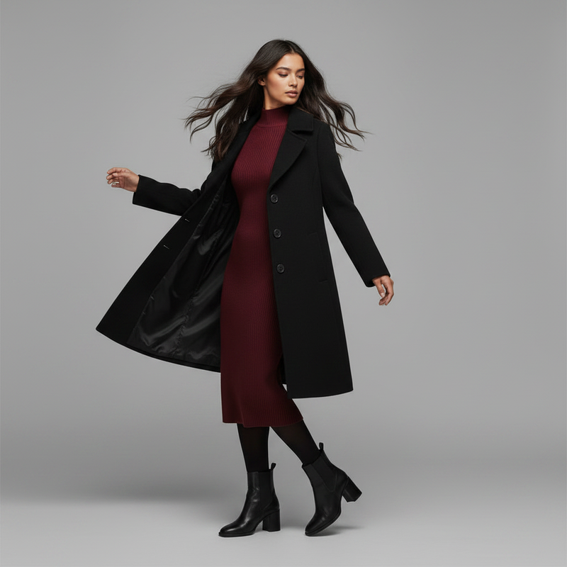 Elegant Wool Coat for Women | Stylish Winter Outerwear