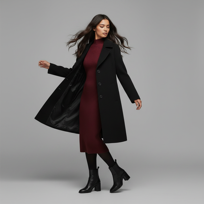 Elegant Wool Coat for Women | Stylish Winter Outerwear