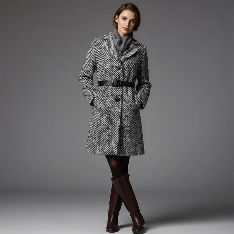 Elegant Wool Coat | Women's Long Winter Coat