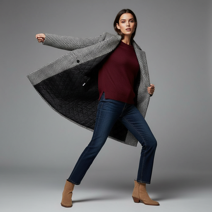 Elegant Wool Coat | Women's Long Winter Coat