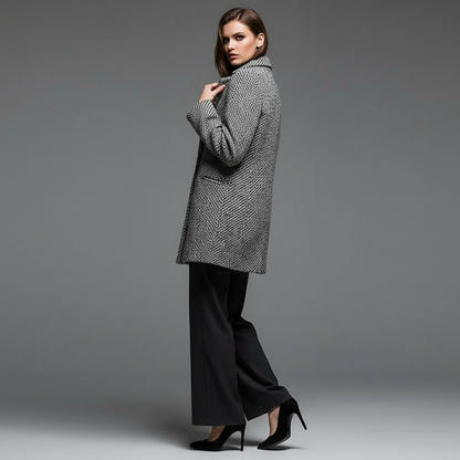 Elegant Wool Coat | Women's Long Winter Coat