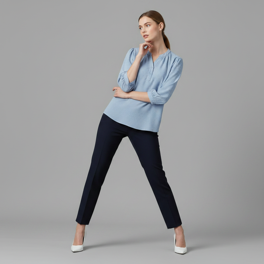 Silk Patchwork Women's Blouse | Versatile Summer Top