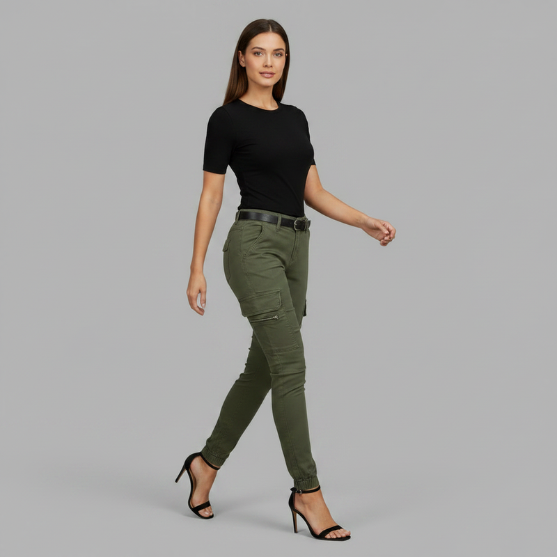 Modern Black Cargo Pants for Women | Stylish Urban Trousers