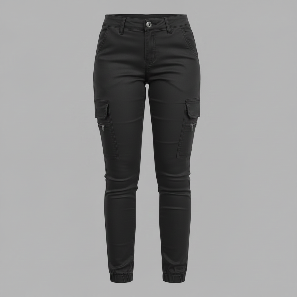 Modern Black Cargo Pants for Women | Stylish Urban Trousers