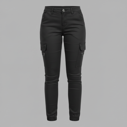 Modern Black Cargo Pants for Women | Stylish Urban Trousers