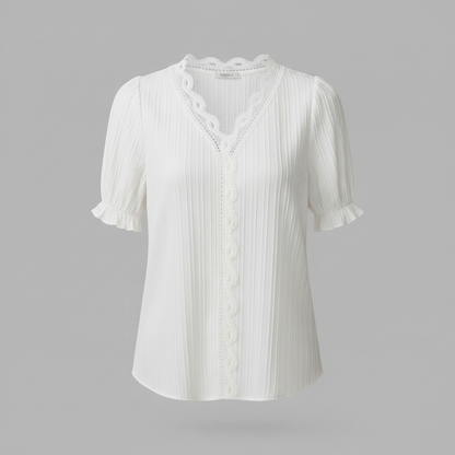 Elegant Puff Sleeve Blouse | Women's Summer Tops