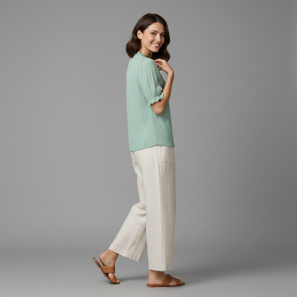 Elegant Puff Sleeve Blouse | Women's Summer Tops